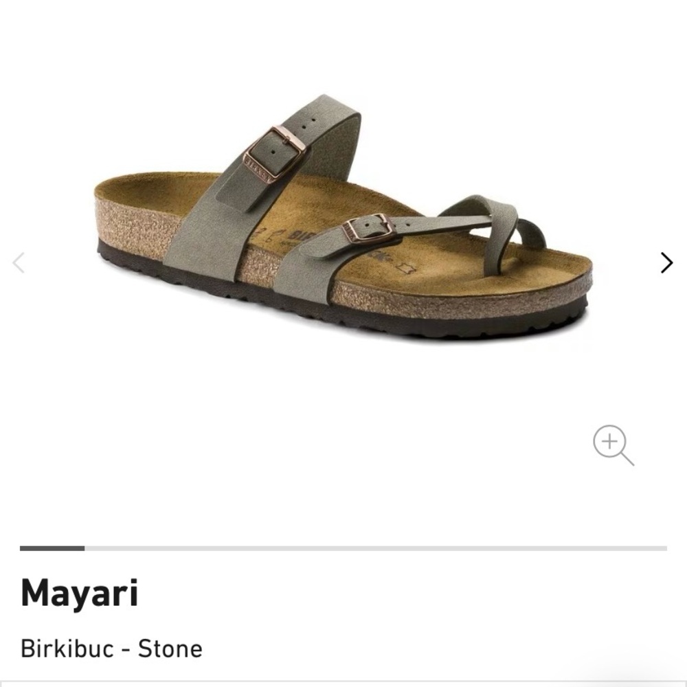 Birkenstock Mayari Birkibuc Sandals - Stone Color